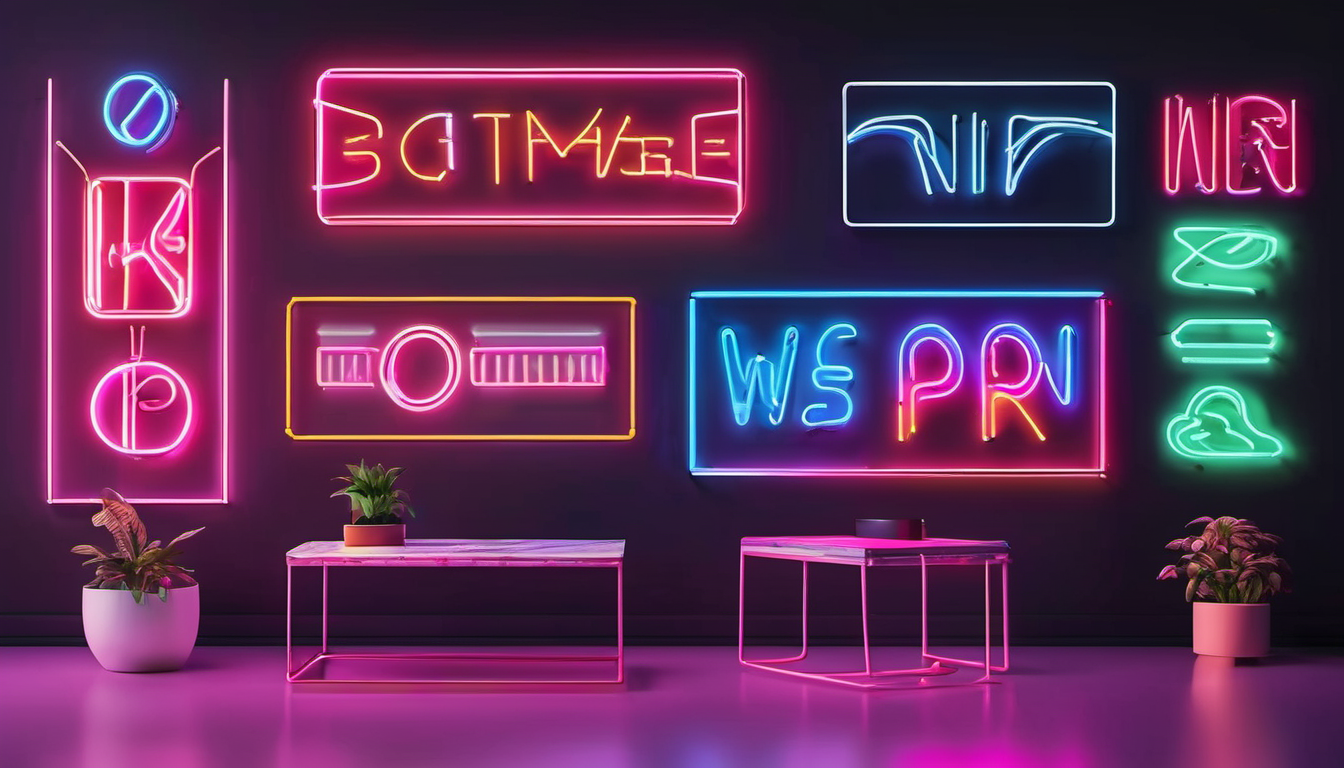 Create Your Own Neon Logo | Neon Logo Template Free – MJYUN