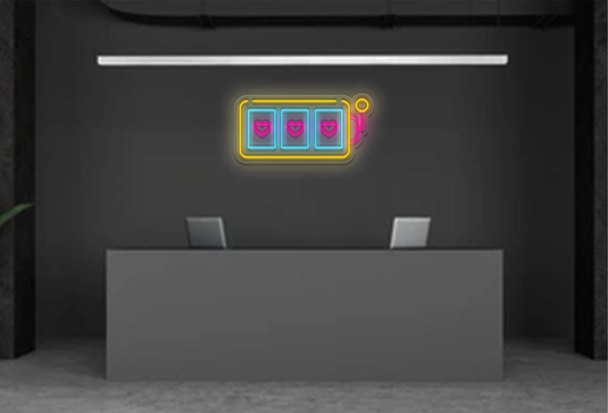 Led Heart Card Buy 3 Heart Cards inside a Slot LED Neon Sign | Best Selling Neon Signs ...
