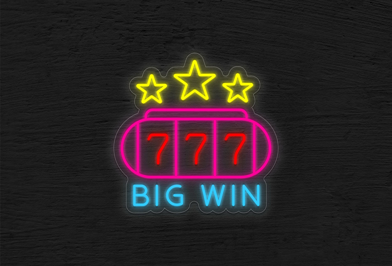 Stars 777 Sign In Buy 777 Big Win with 3 Stars LED Neon Sign | Best Selling Neon Signs ...