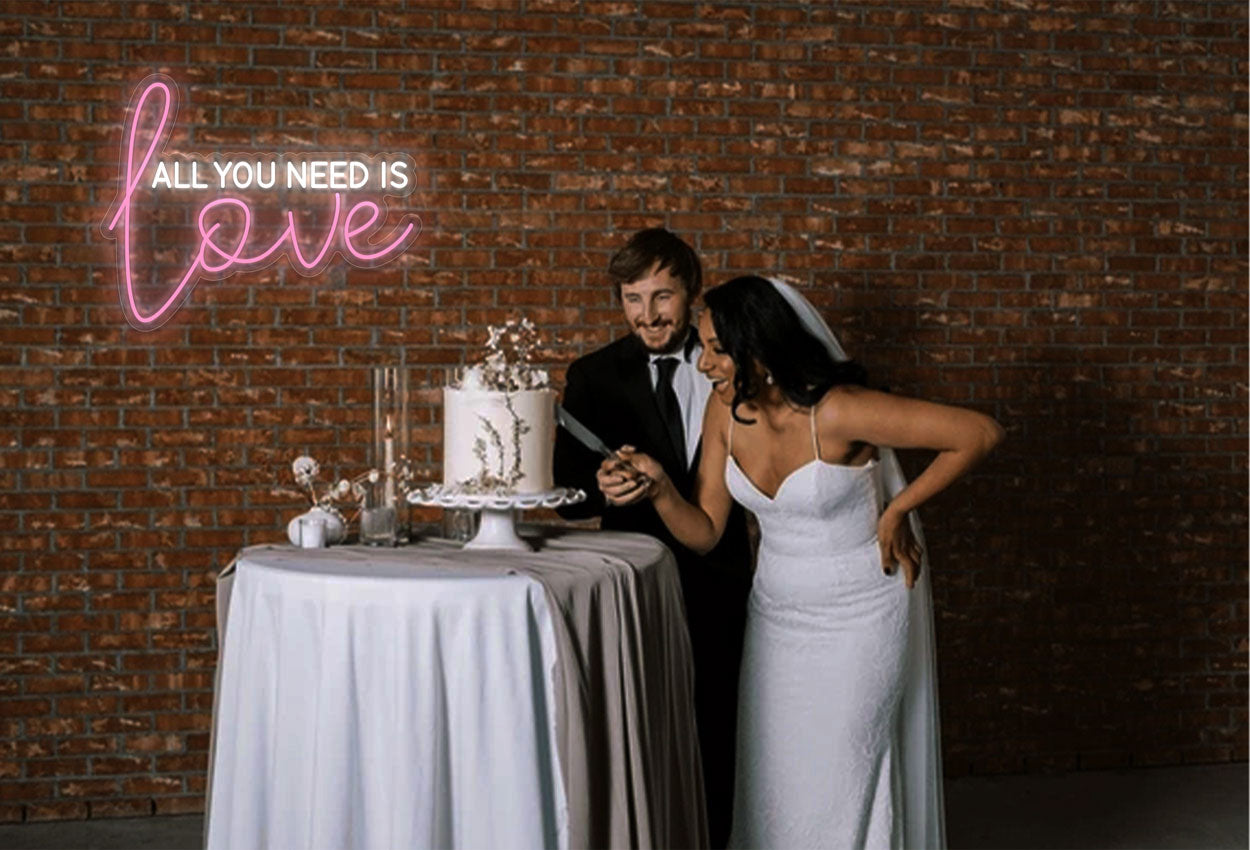 All you need is Love LED Neon Sign | Wedding Neon