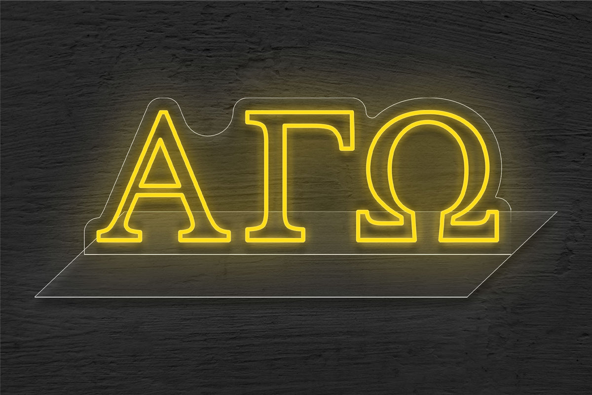 Alpha Gamma Omega LED Neon Sign