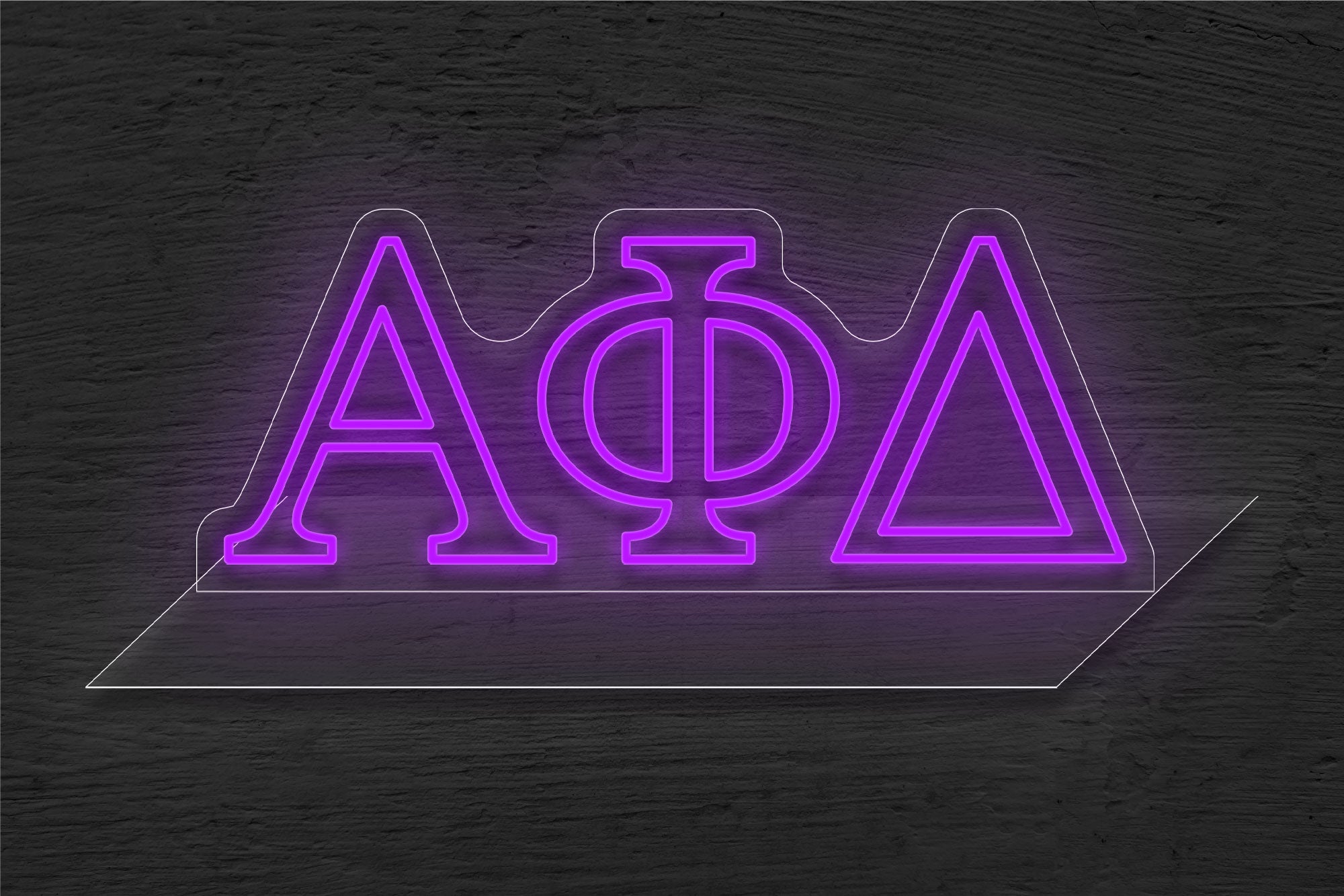 Delta Led Sign Alpha Phi Delta LED Neon Sign - Best Buy Neon Signs