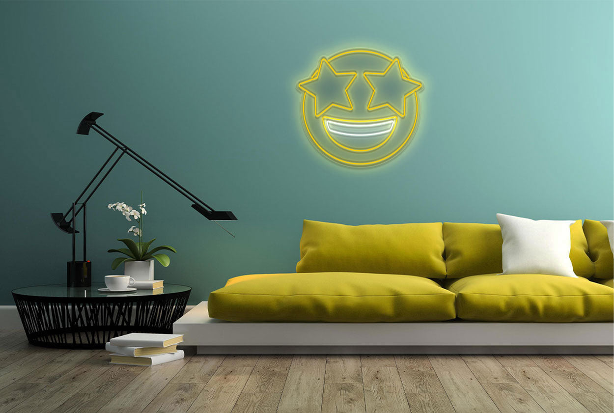 Amazed Emoji LED Neon Sign
