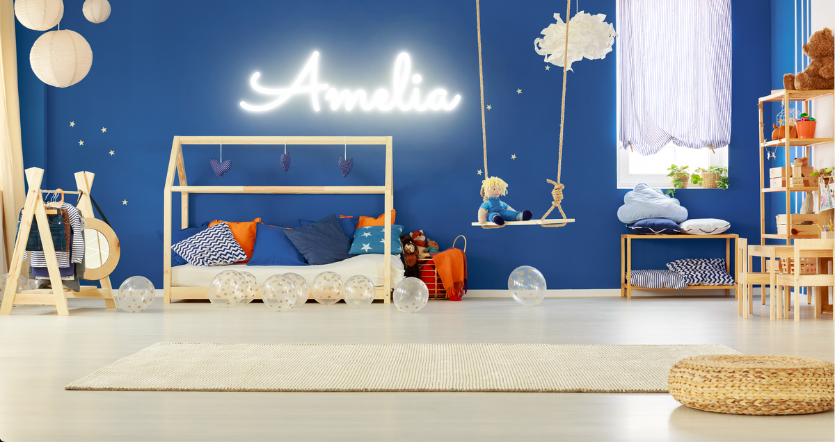 &quot;Amelia&quot; Baby Name LED Neon Sign