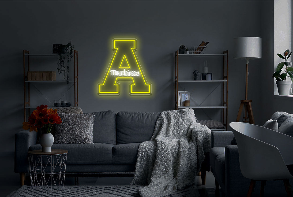 Appalachian State Mountaineers Men's Basketball LED Neon Sign