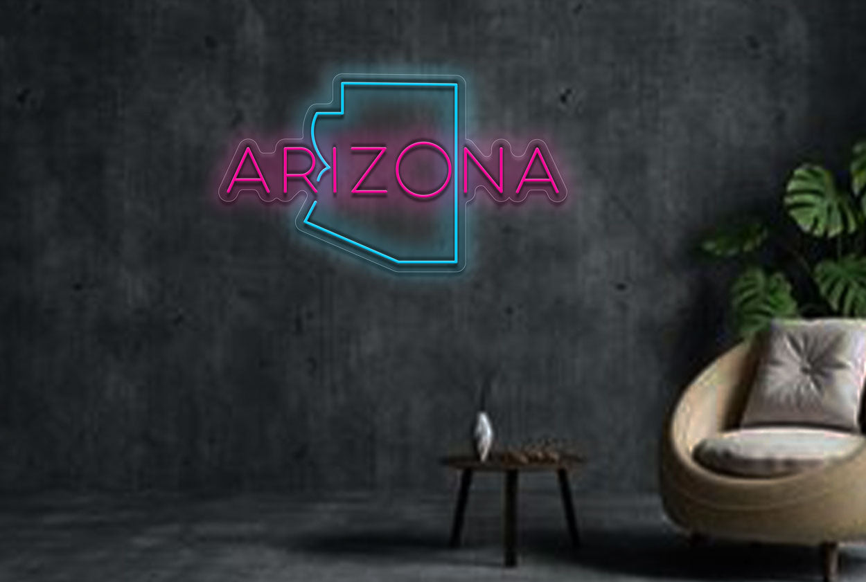 Arizona Map LED Neon Sign