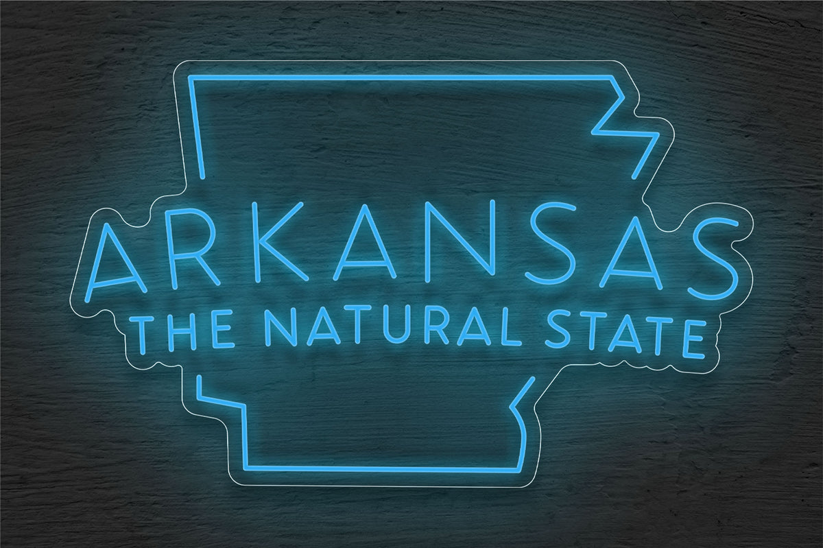 Arkansas The Natural State LED Neon Sign