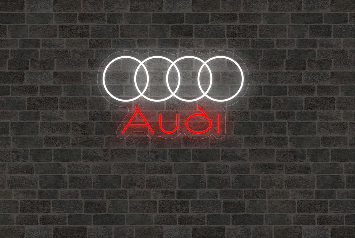 Audi Logo LED Neon Sign