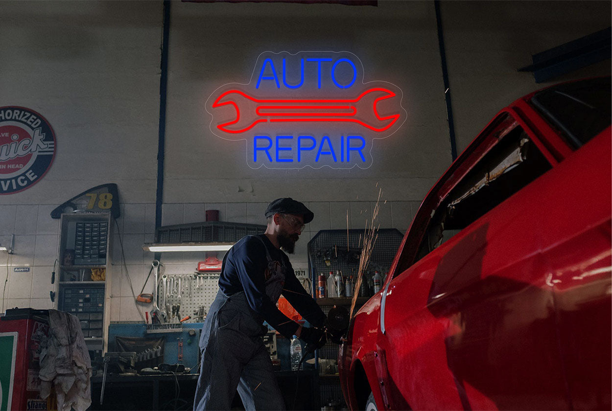 Led Auto Repair Sign Car, Truck & Auto Repair Neon Signs – Best Buy Neon Signs