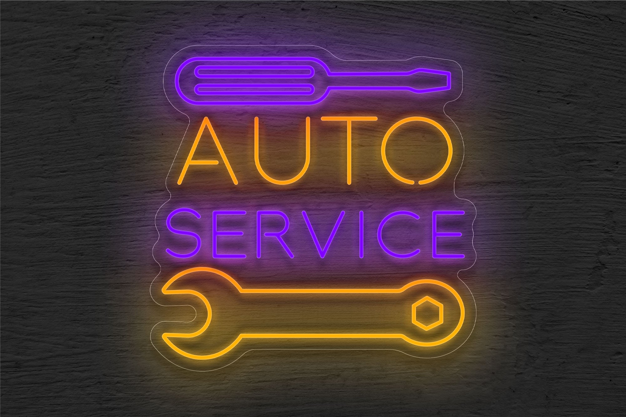 Screw Auto Service Tool LED Neon Sign