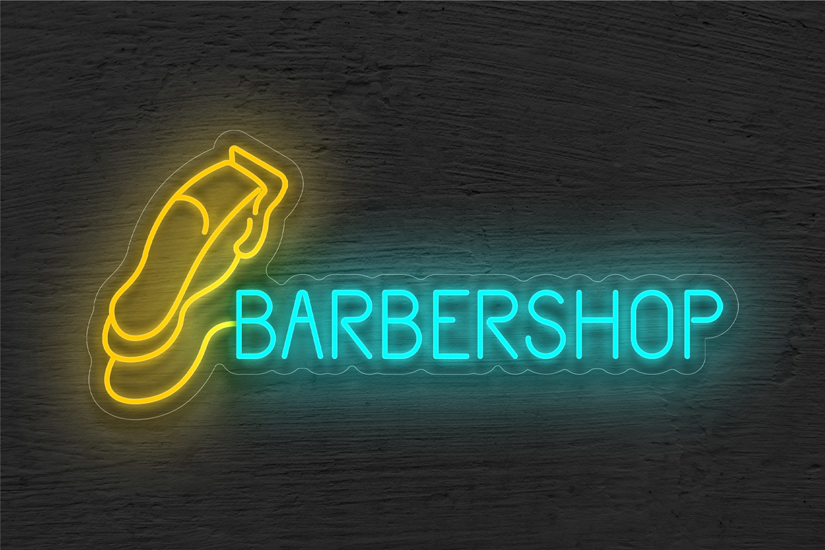&quot;Barbershop&quot; with Razor LED Neon Sign