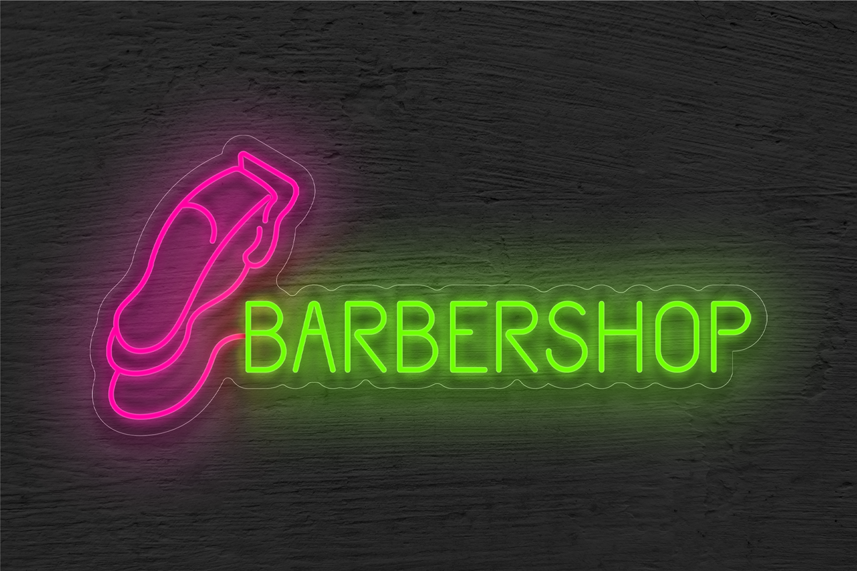 &quot;Barbershop&quot; with Razor LED Neon Sign