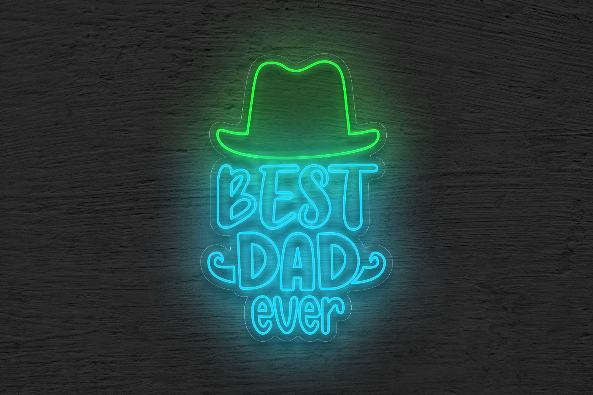 "Best Dad Ever" LED Neon Sign