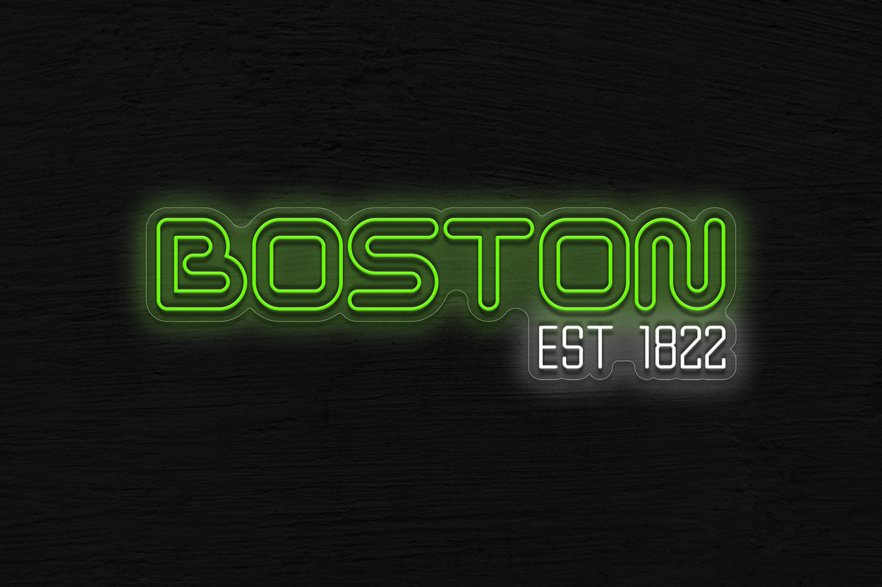 Boston Est 1822 LED Neon Sign