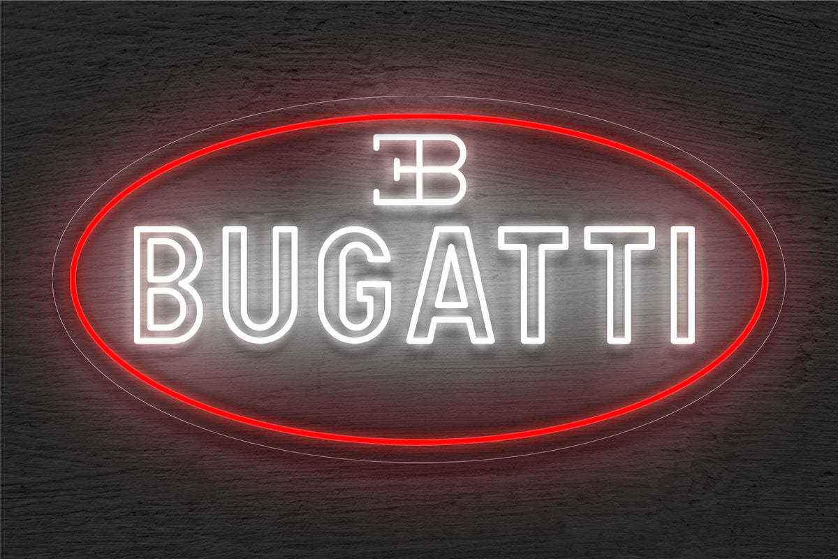 Bugatti Logo LED Neon Sign