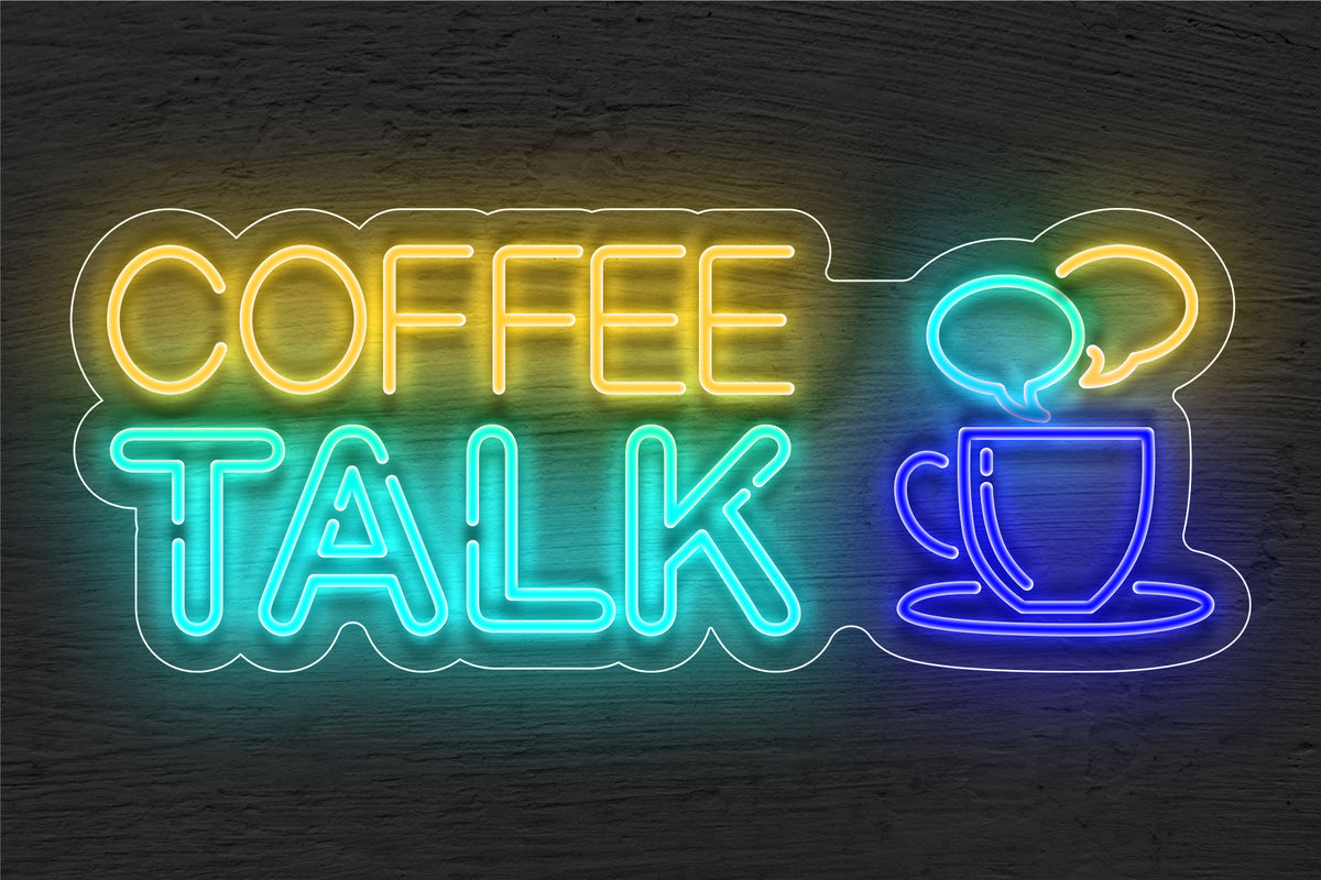 Coffee Talk LED Neon Sign