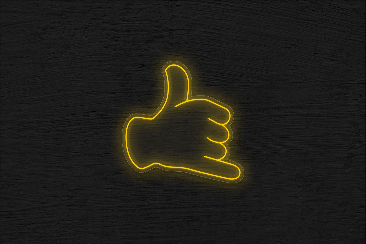 Call me Hand Emoji LED Neon Sign | Emoji Neon Signs | Best Buy Neon Signs