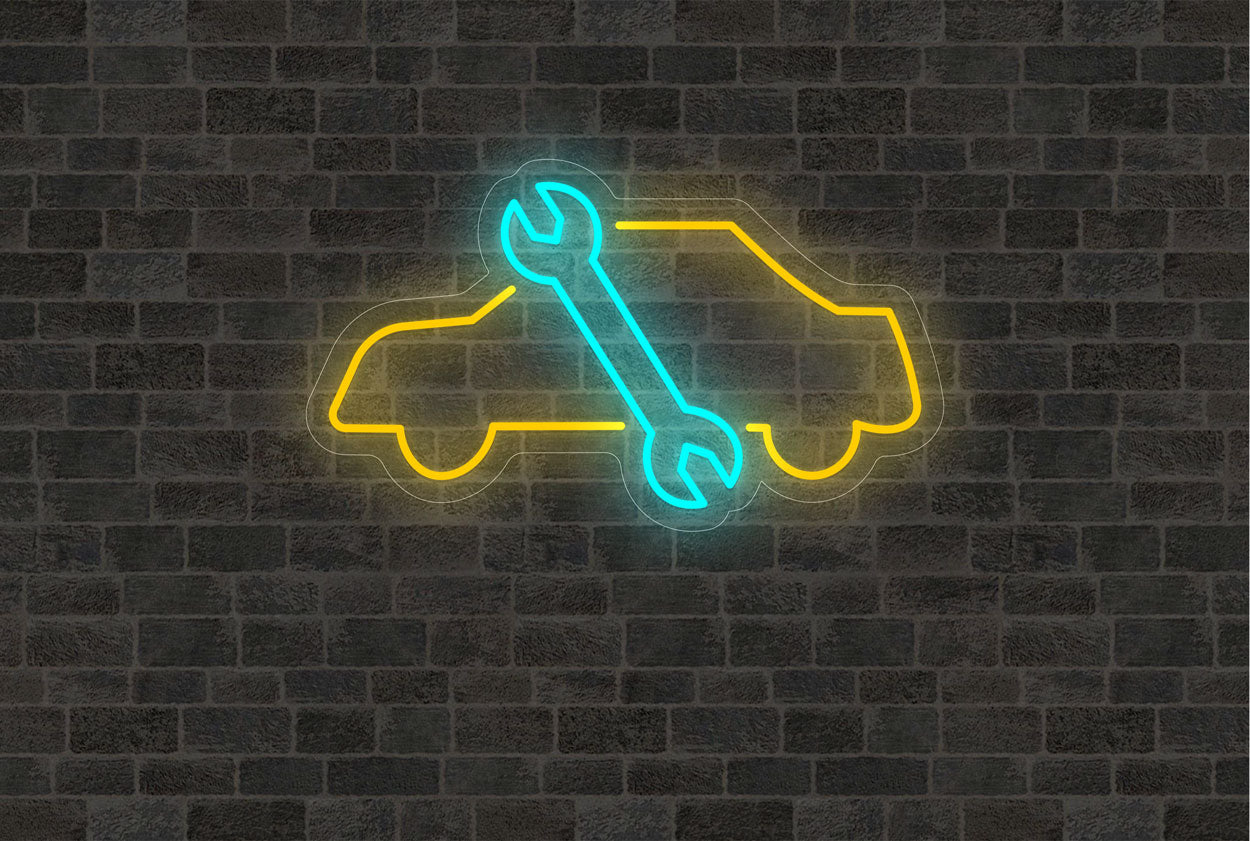 Car Settings Logo LED Neon Sign