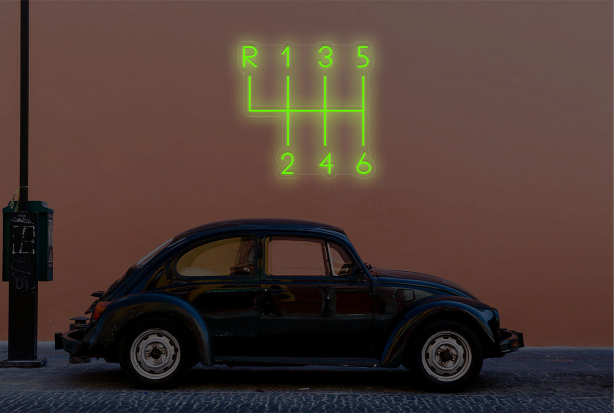 Gear Shift Logo LED Neon Sign