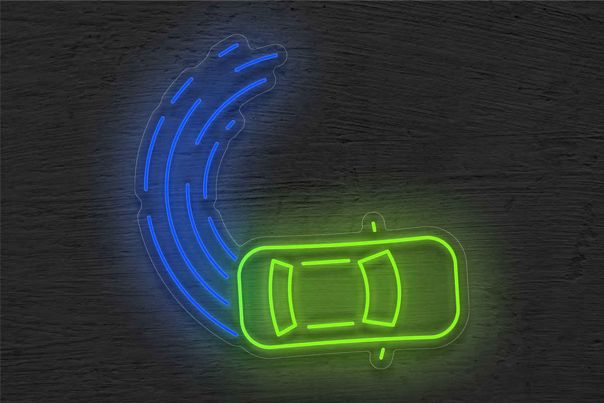 Car Drifting LED Neon Sign