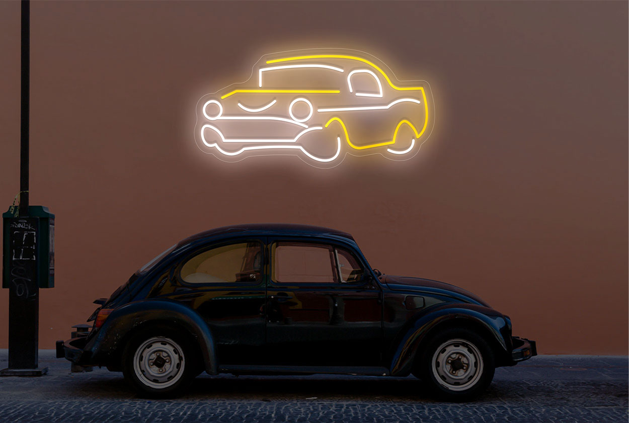 Vintage Car Logo LED Neon Sign