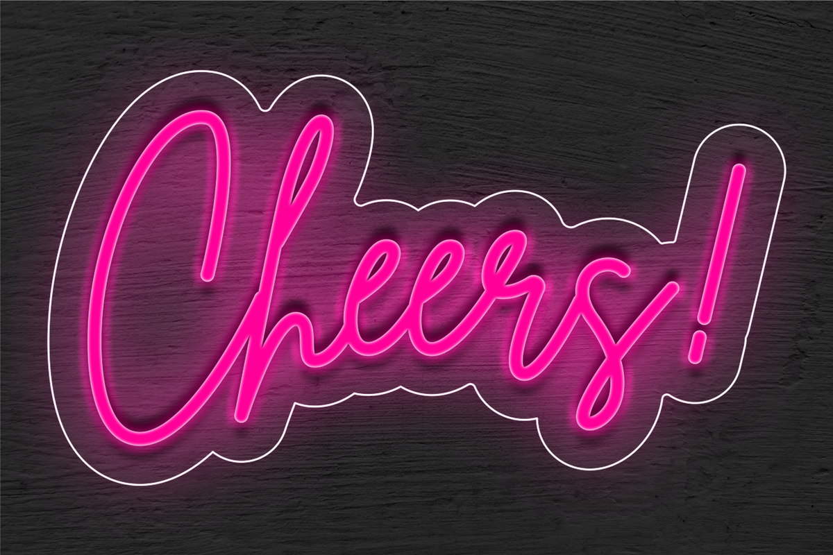 &quot;Cheers!&quot; LED Neon Sign