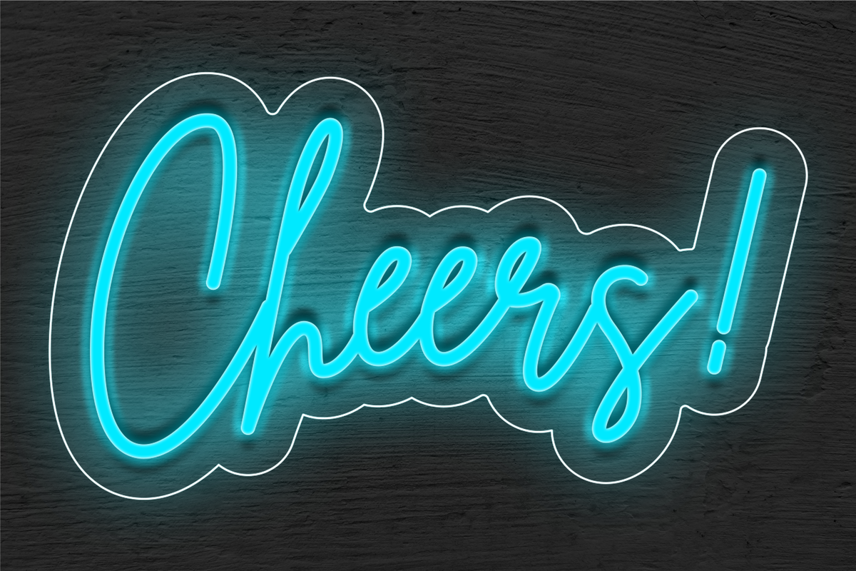 &quot;Cheers!&quot; LED Neon Sign