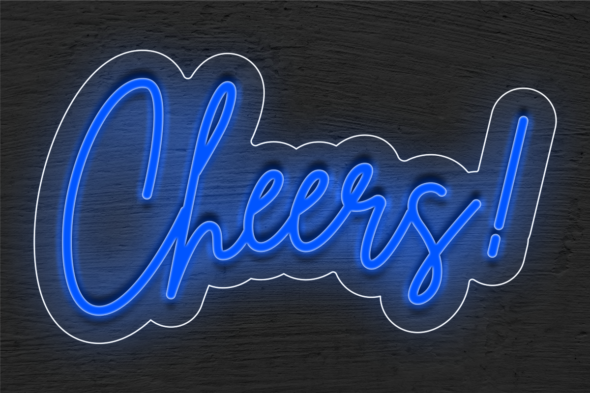 &quot;Cheers!&quot; LED Neon Sign