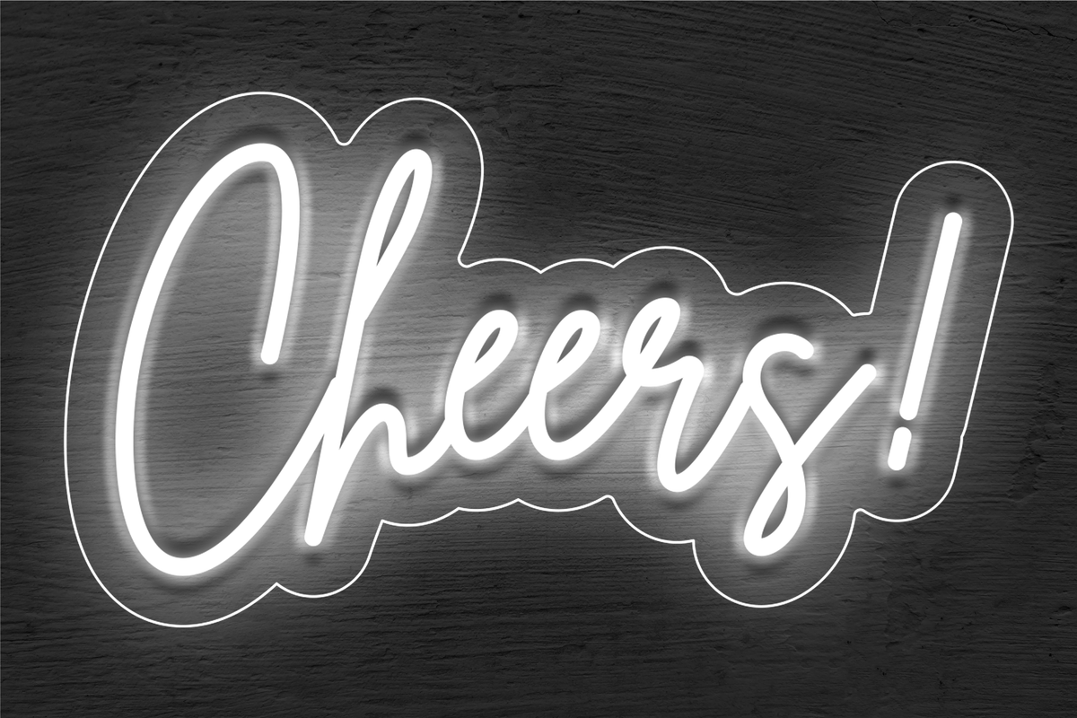 &quot;Cheers!&quot; LED Neon Sign