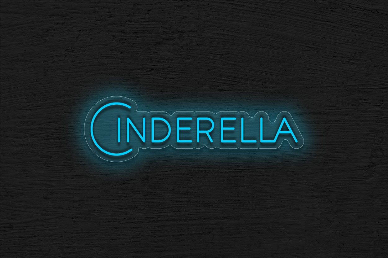 Cinderella in block Text LED Neon Sign