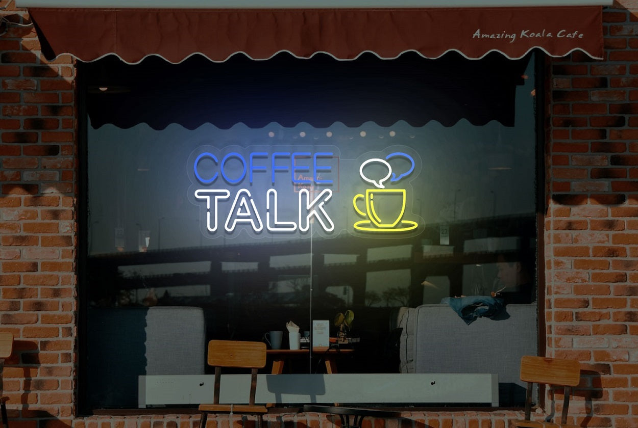 Coffee Talk LED Neon Sign