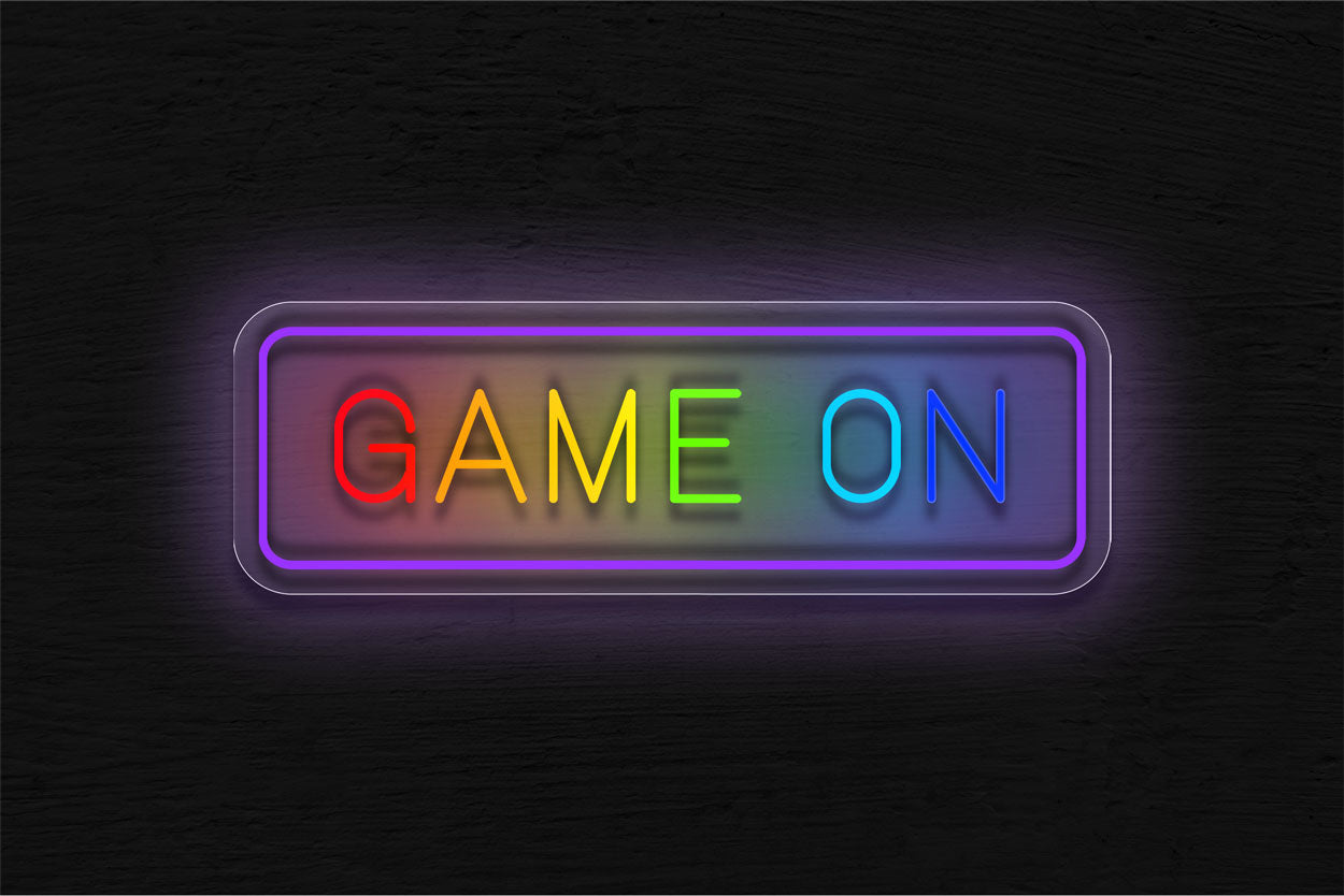 Colorful Game On LED Neon Sign