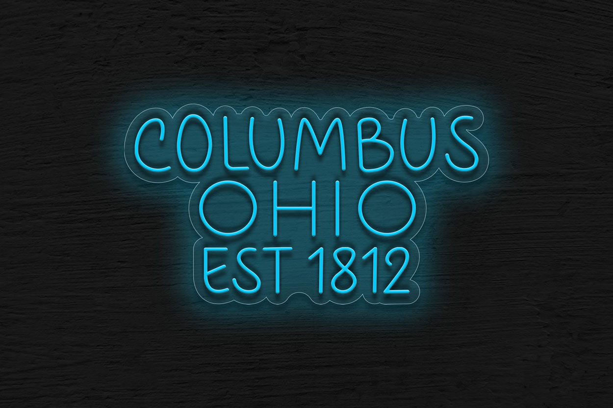 Columbus Ohio Est 1812 LED Neon Sign