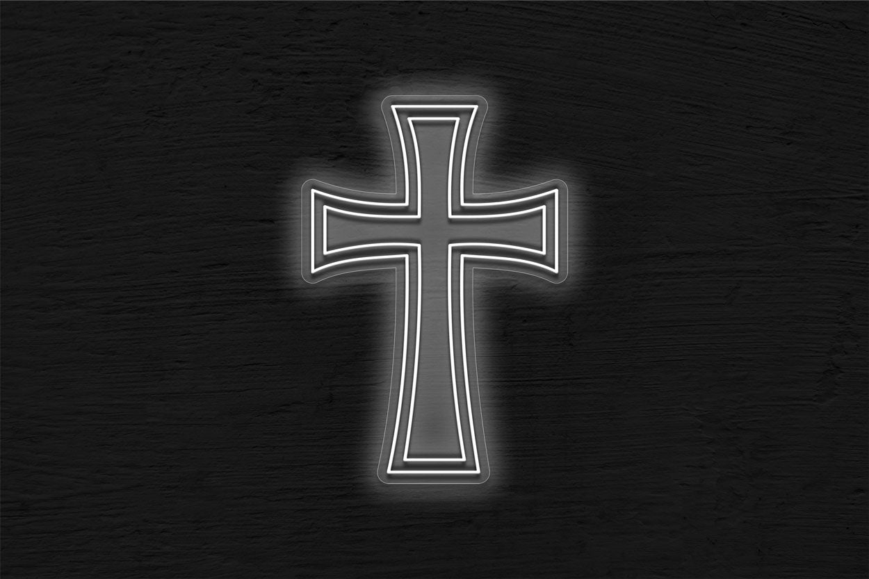 Double Stroke Cross LED Neon Sign