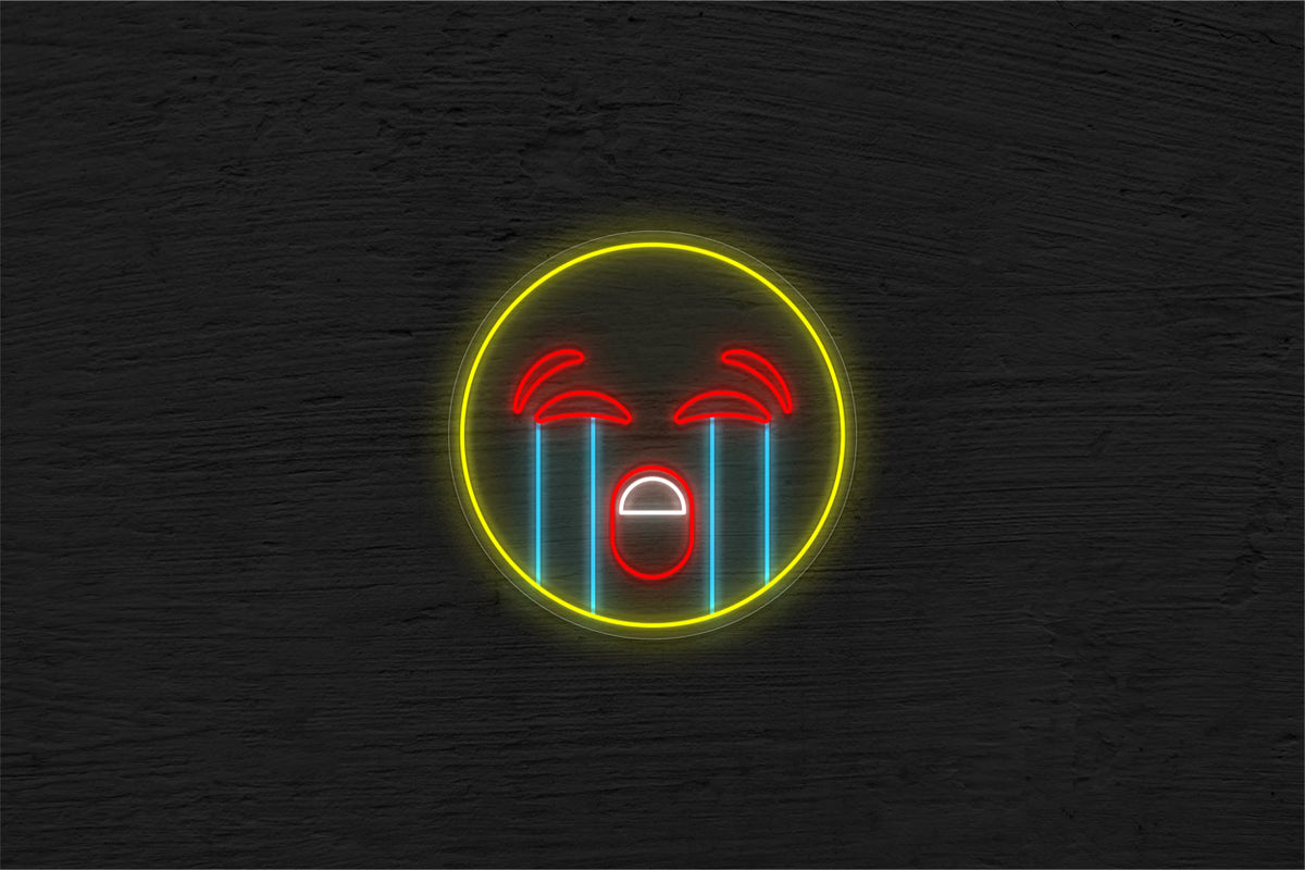 Crying Emoji LED Neon Sign