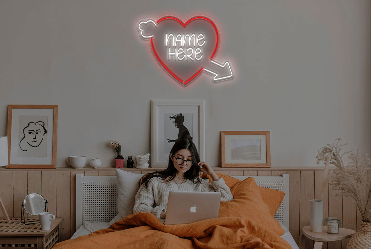 Custom Heart Logo Neon Sign