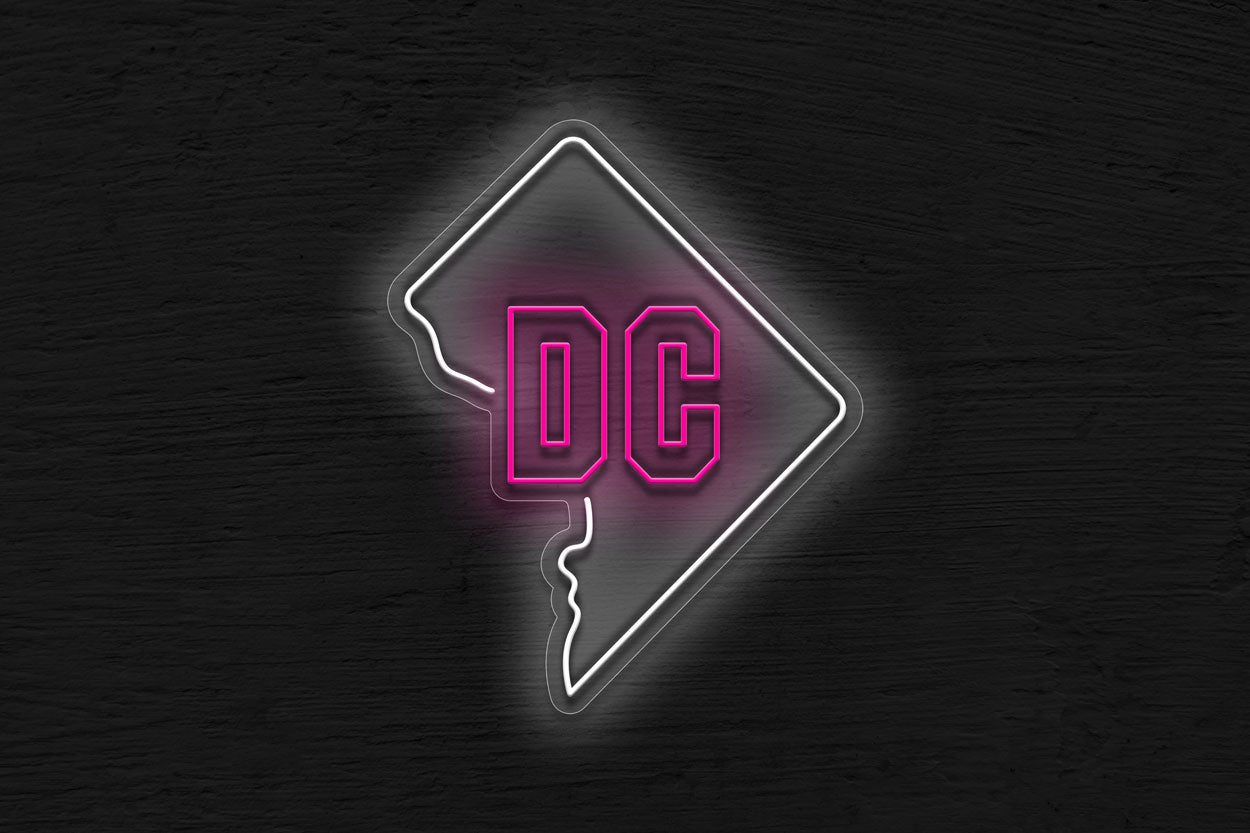 DC Map V2 LED Neon Sign