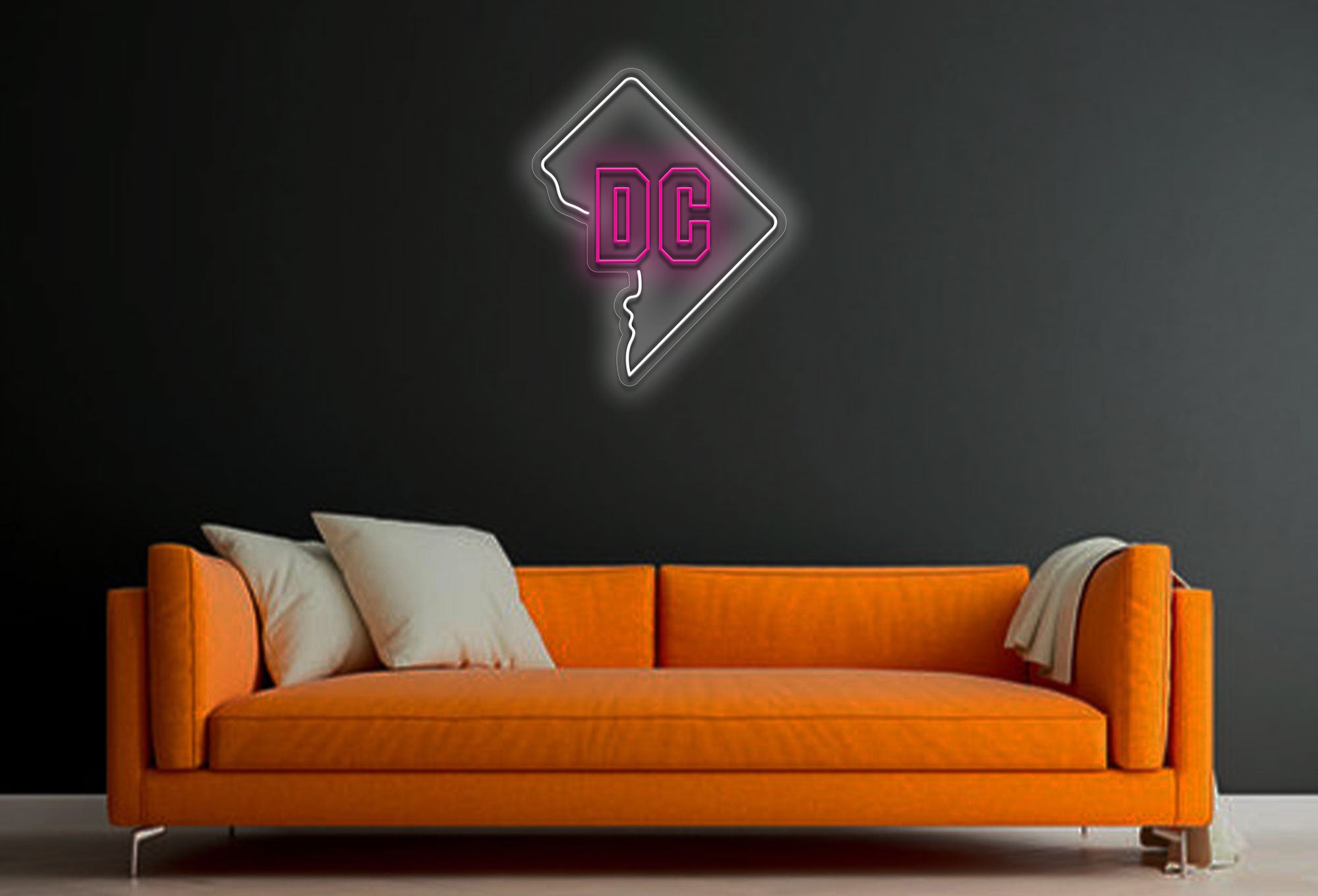 DC Map V2 LED Neon Sign