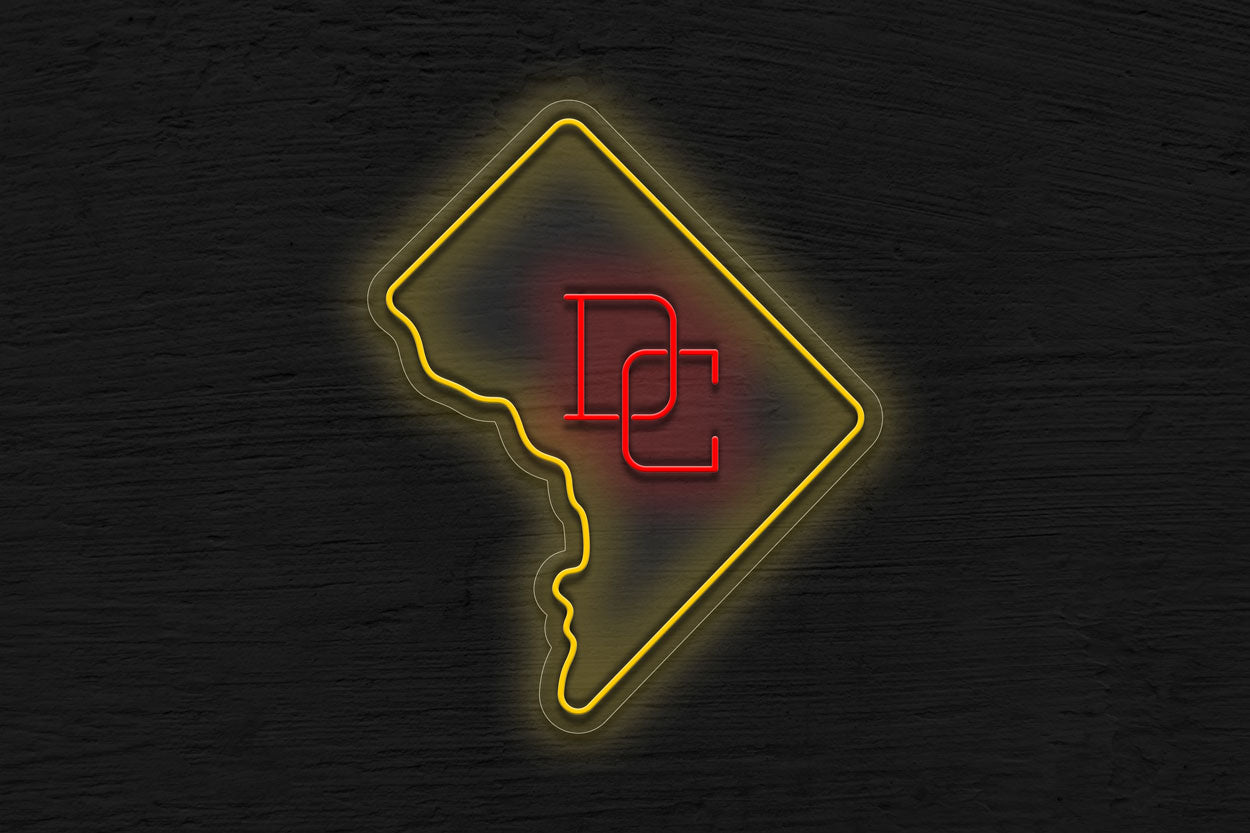 DC Map LED Neon Sign