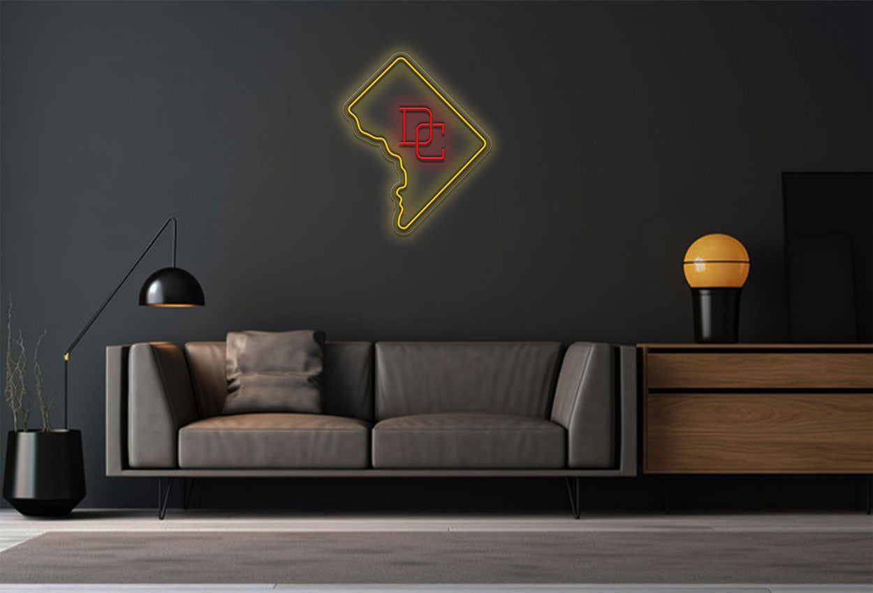 DC Map LED Neon Sign