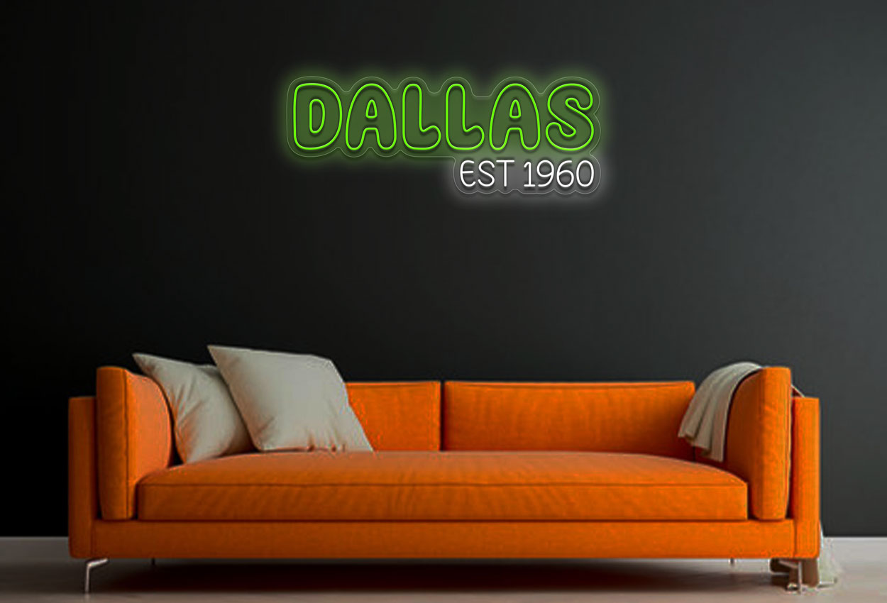 Dallas Est 1960 LED Neon Sign