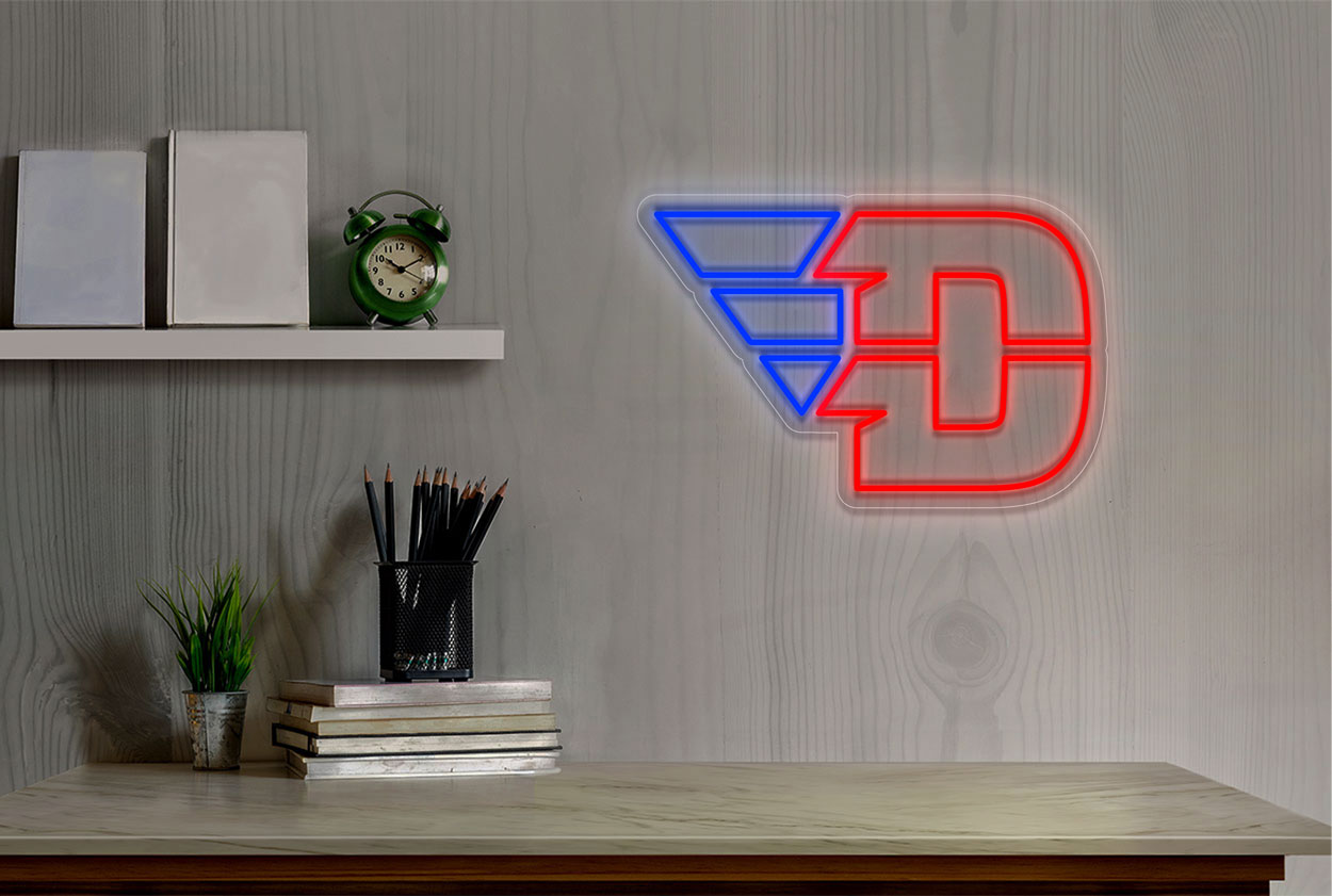 Dayton Flyers Men's Basketball LED Neon Sign