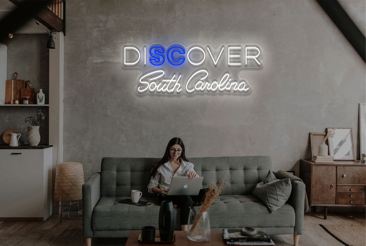 Discover South Carolina LED Neon Sign