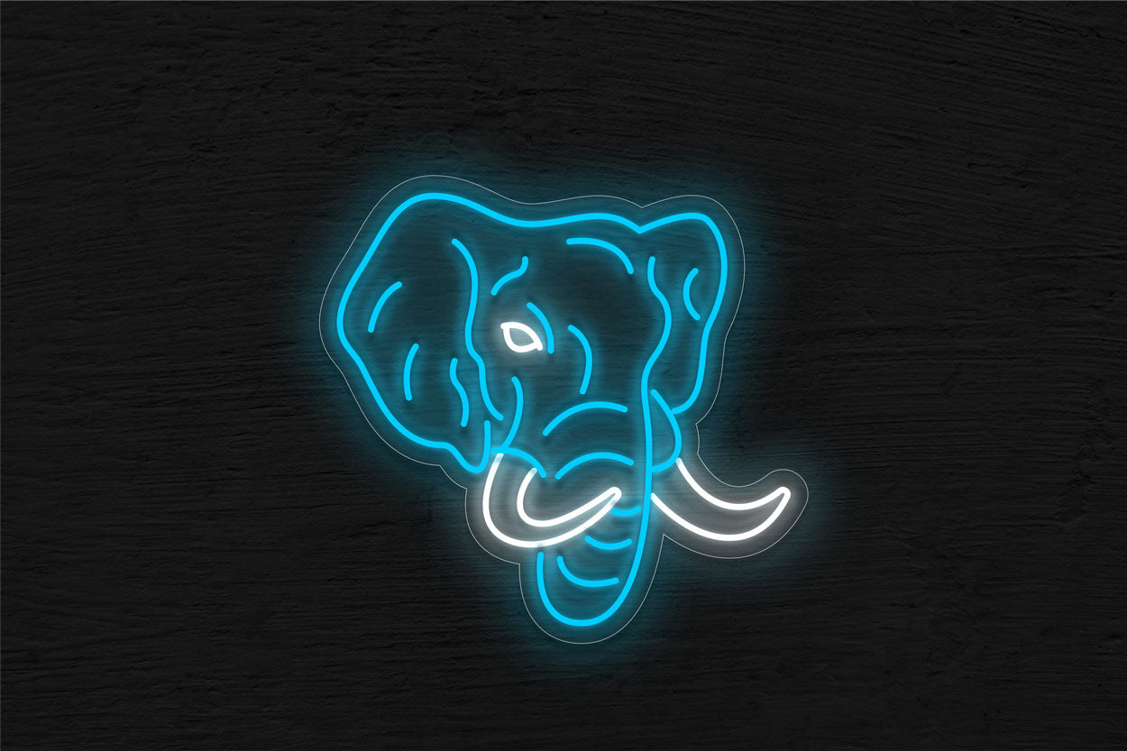 Blue Elephant Sign Buy Elephant Head LED Neon Sign | Animal Signs from Best Buy Neon Signs