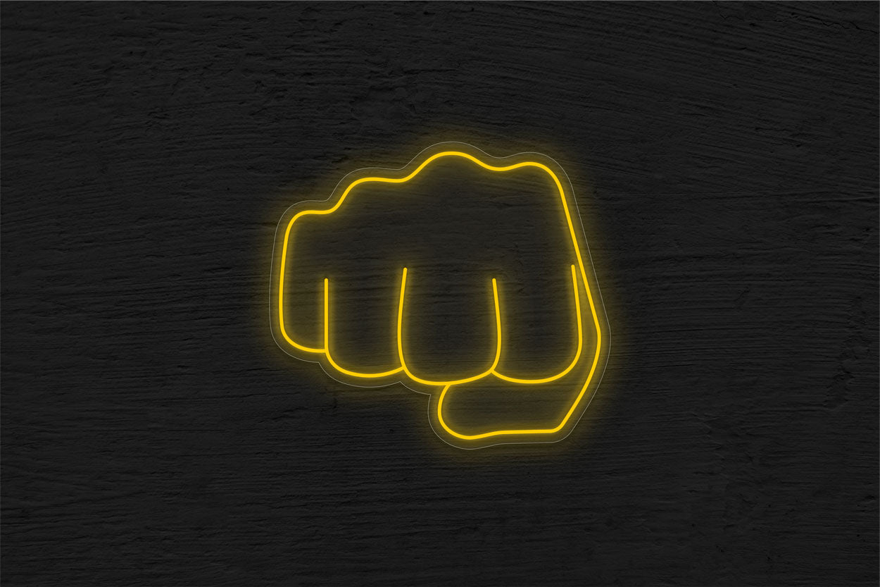 Fist Bump Hand Emoji LED Neon Sign