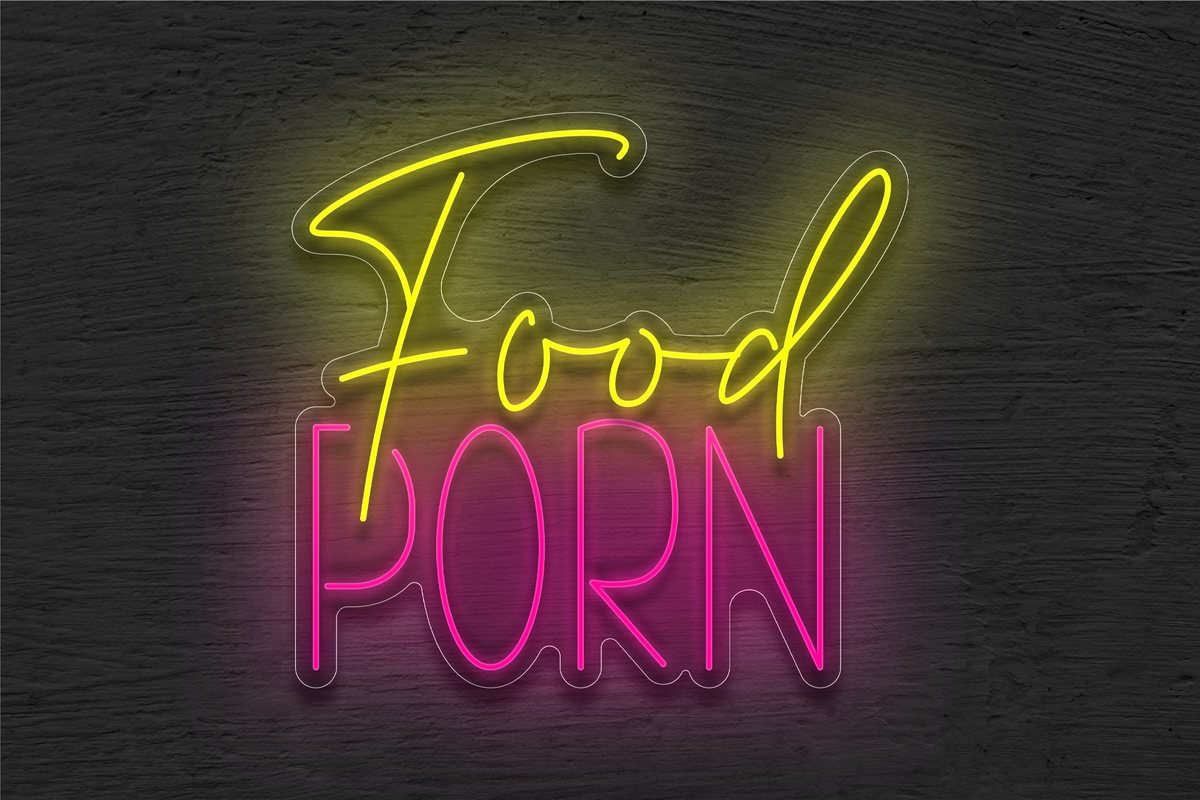 &quot;Food PORN&quot; LED Neon Sign