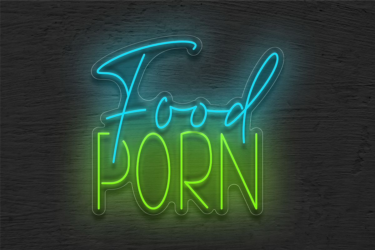 &quot;Food PORN&quot; LED Neon Sign