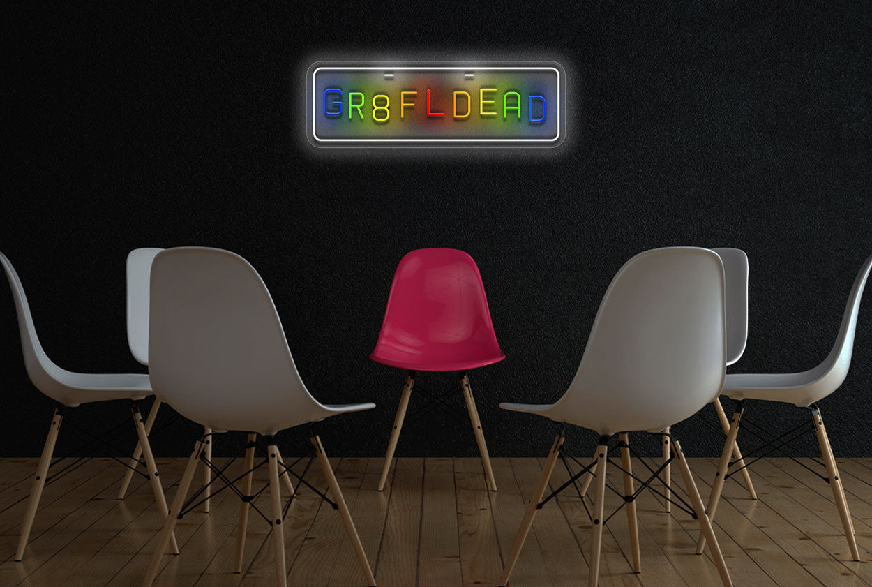 GR8FLDED Plate LED Neon Sign