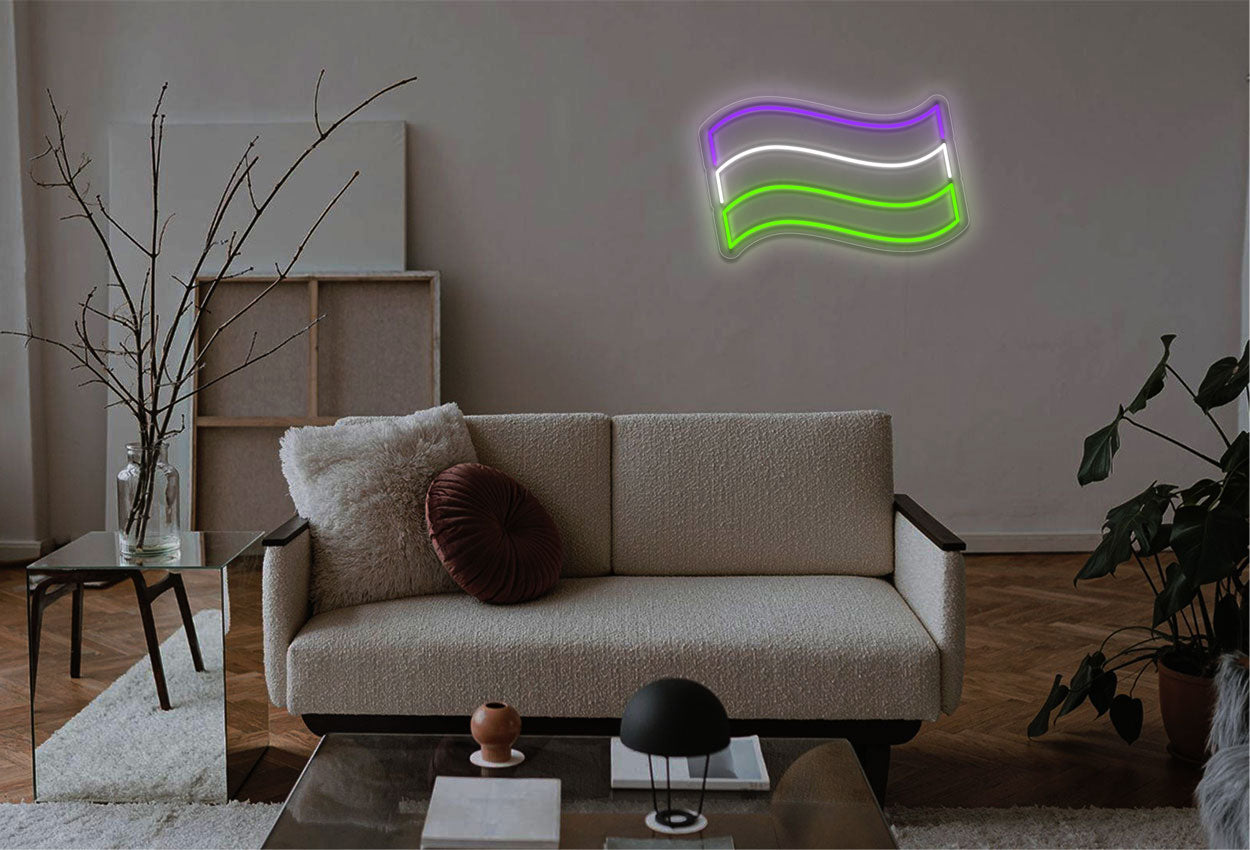 Gender Queer Flag LED Neon Sign