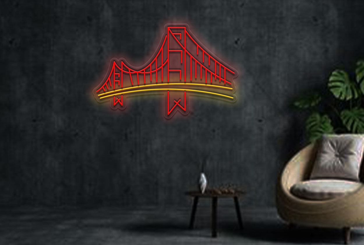 Golden Gate Bridge v2 LED Neon Sign